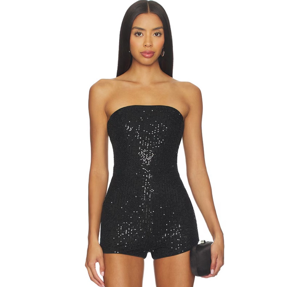 superdown Amaris Romper in Black // Size Small